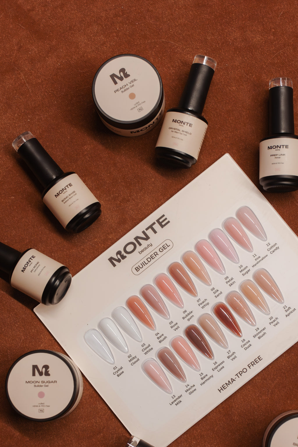 Builder Gel Color Chart