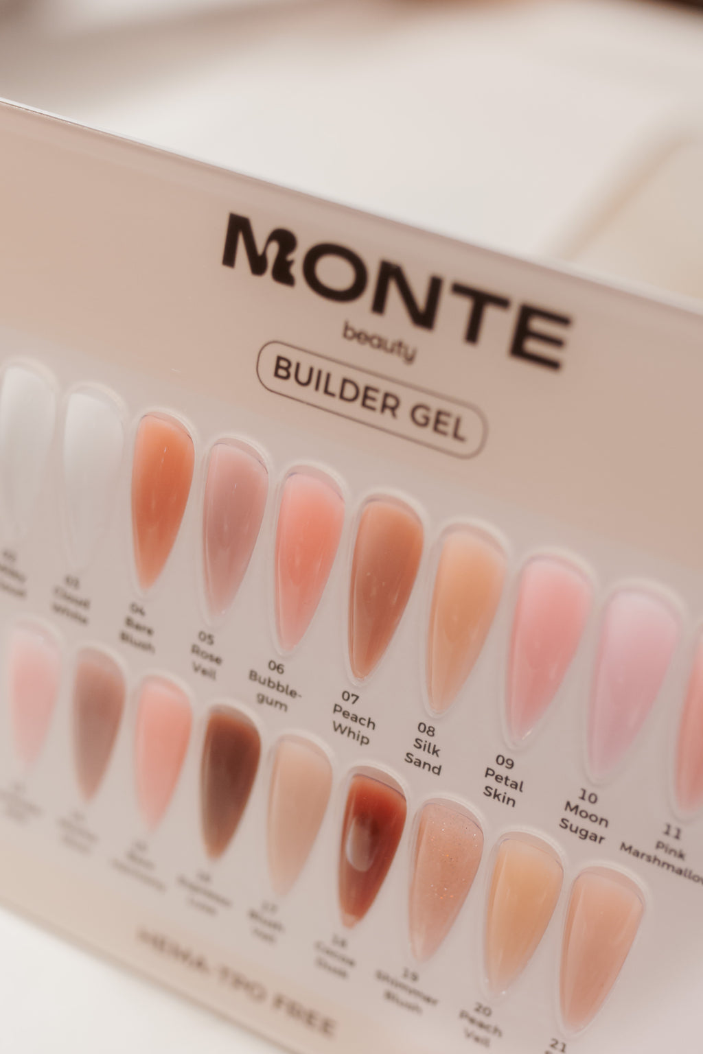 Builder Gel Color Chart