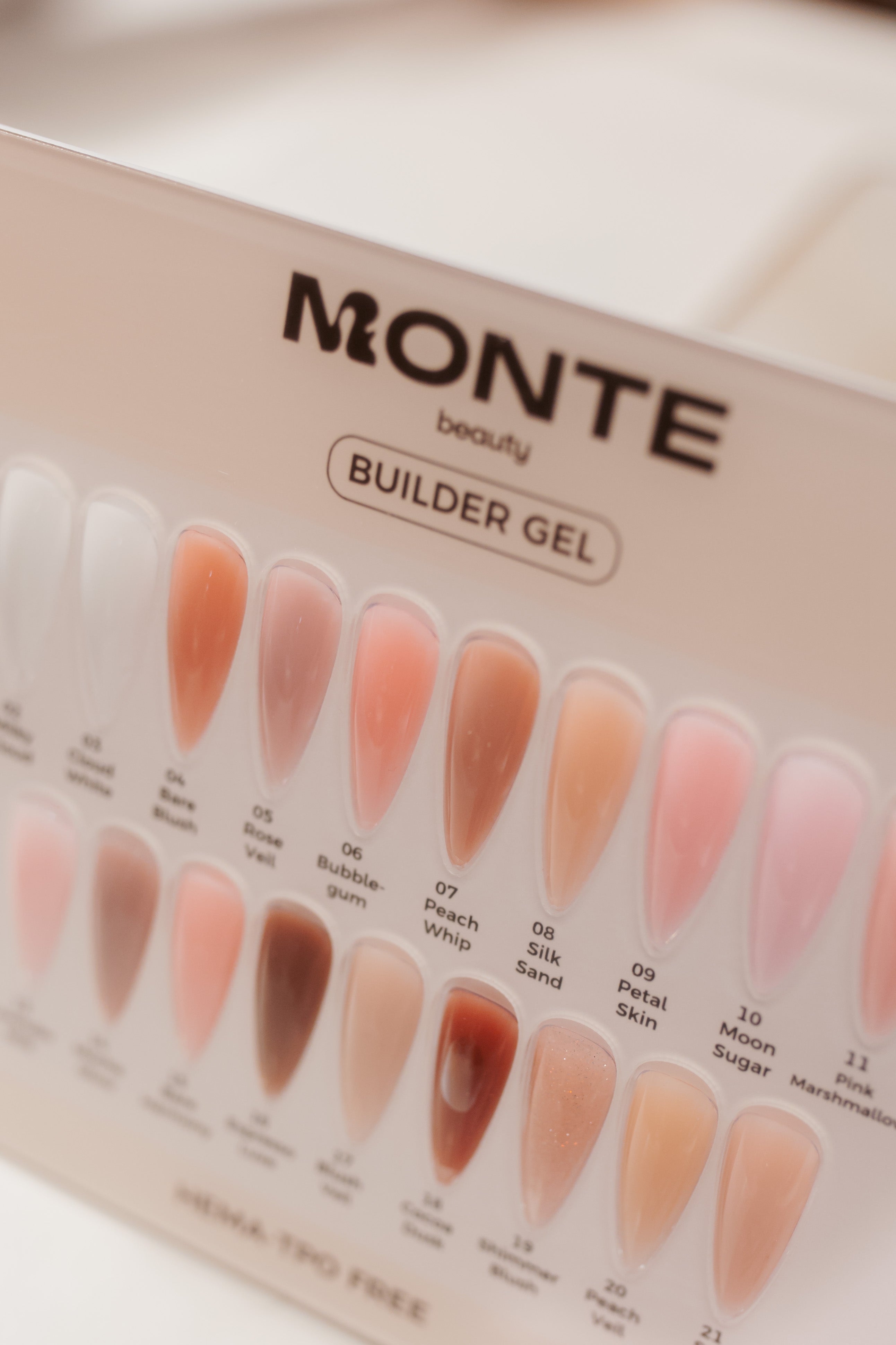 Builder Gel Color Chart