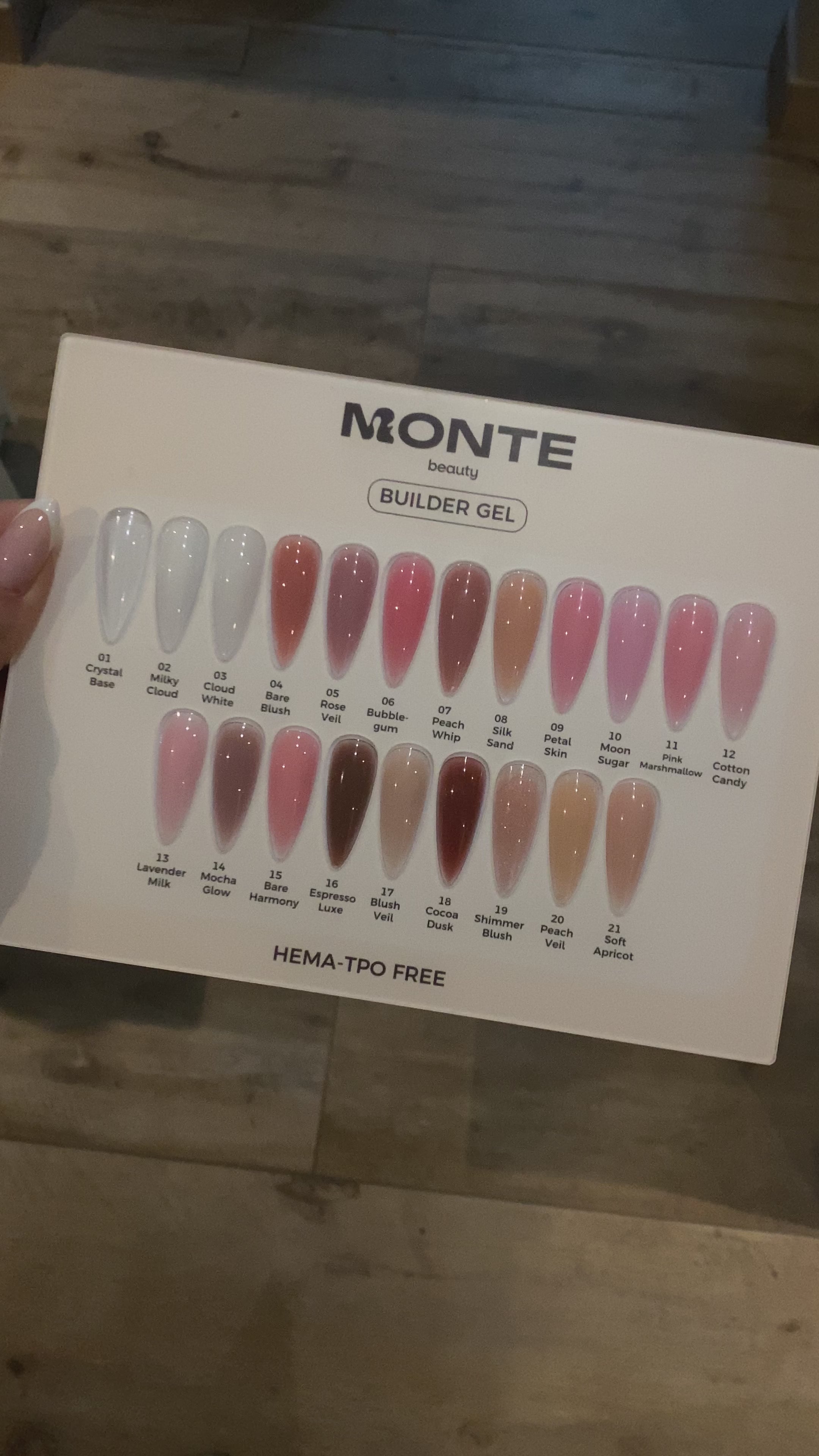 Builder Gel Color Chart